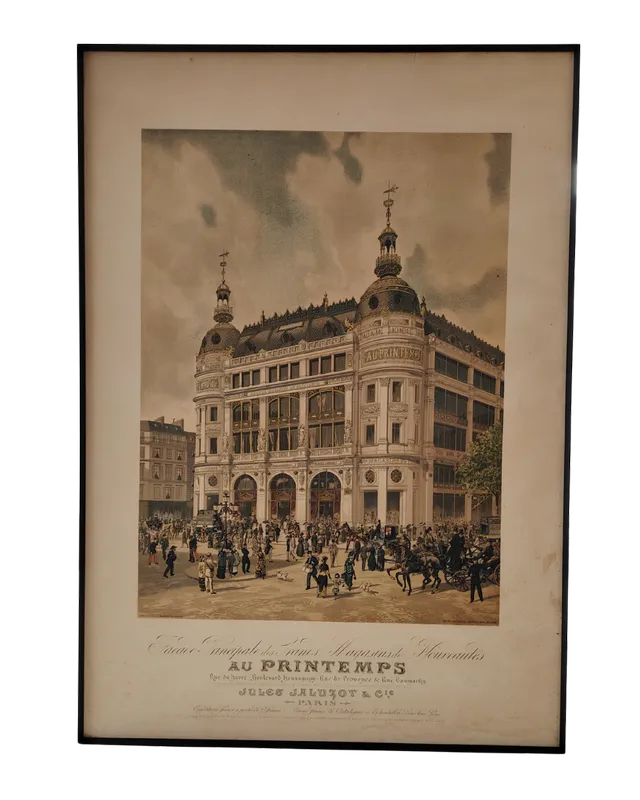 Gravure anciennes dans cadre aluminium réalisé par l'Atelier Histoire d'Art - Lyon - Caluire