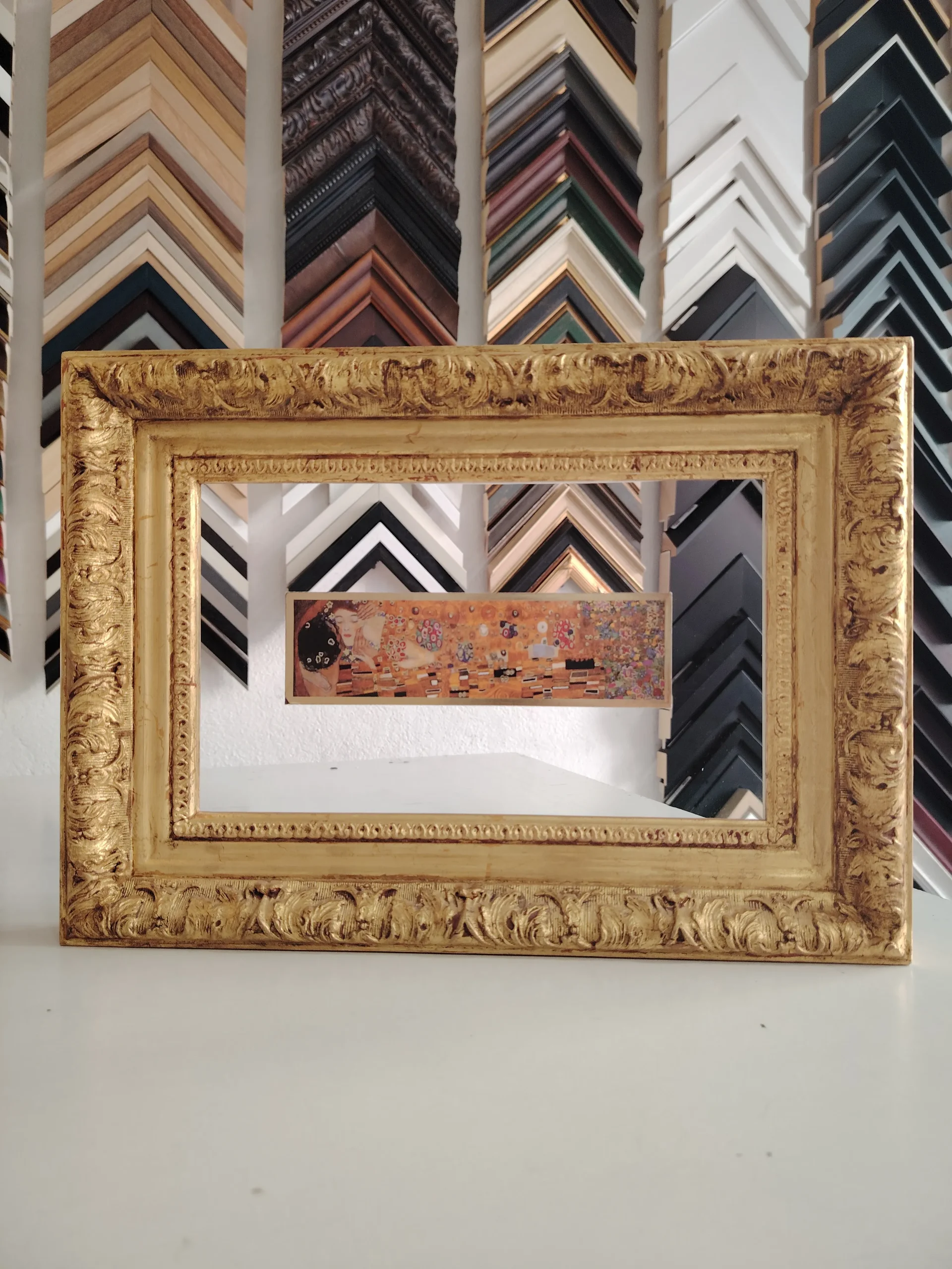 Klimt entre deux verres - réalisé à l'Atelier Histoire d'Art - Lyon - Caluire