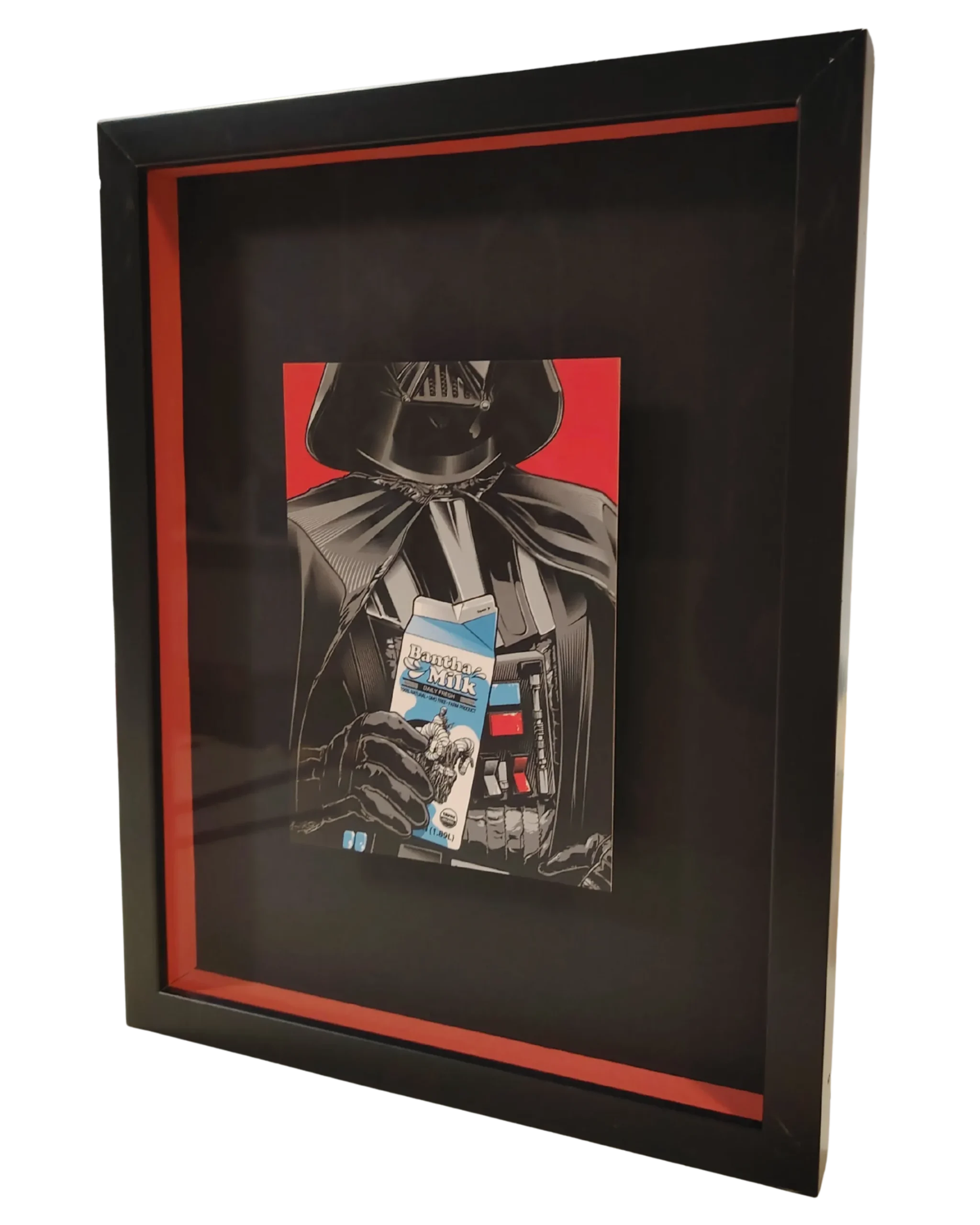 Affiche Star Wars en lévitation avec réhausse colorée réalisé par l'Atelier Histoire d'art à Lyon - Caluire