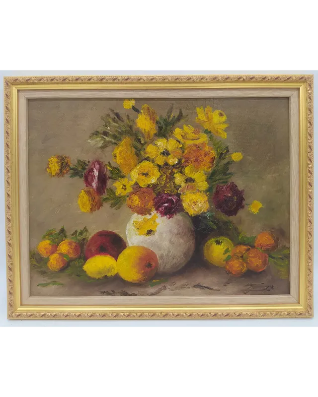 Tableau dans cadre bois et doré réalisé par l'Atelier Histoire d'Art - Lyon - Caluire